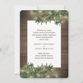 任意の文字9の写真とキャプション・ウッド、松&ライト シーズンカード (裏面)