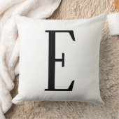 任意の文字 | 白黒またはDIYカラー クッション (ブランケット)