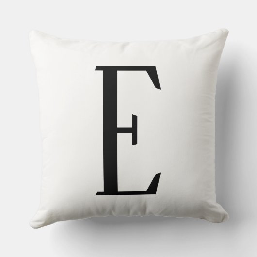 任意の文字 | 白黒またはDIYカラー クッション