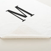 任意の文字 | 白黒またはDIYカラー シェルパブランケット (3/4)