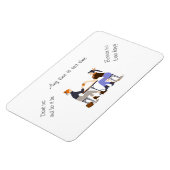 任意の時間お茶の時間茶の引用文スローガンフレンド マグネット (左側)