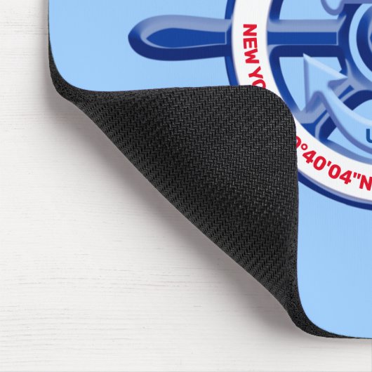 任意の海港、船舶、カスタマイズ可能な国、旅行 マウスパッド (コーナー)