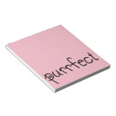 任意の猫好き用のピンクのノートパッドを削除 ノートパッド (アングル)