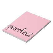 任意の猫好き用のピンクのノートパッドを削除 ノートパッド (回転)