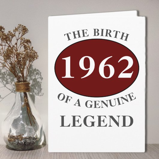 任意の生まれ年モノグラムあなたの名前を追加誕生日 カード