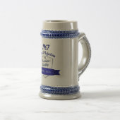 任意の生まれ年賞の贈り物パーソナライズされた ビールジョッキ (正面右)