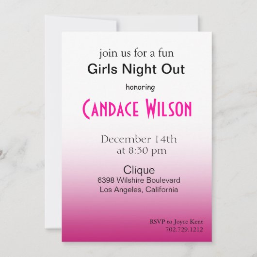 任意の目的のパーティーお祝い暗い赤紫色 招待状 (裏面)