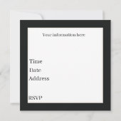 任意の目的国馬パーティー 招待状 (裏面)