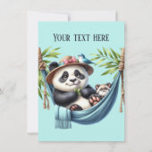 任意の目的Mommyベビーパンダbear addメッセージ ノートカード (正面)