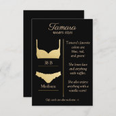 任意の背景色:ランジェリーサイズ挿入カード エンクロージャーカード (正面/裏面)