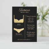 任意の背景色：ランジェリーサイズ挿入カード エンクロージャーカード (スタンド正面)