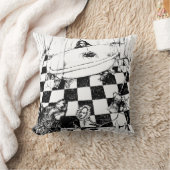 任意の背景色!狼の枕から隠れて クッション (ブランケット)