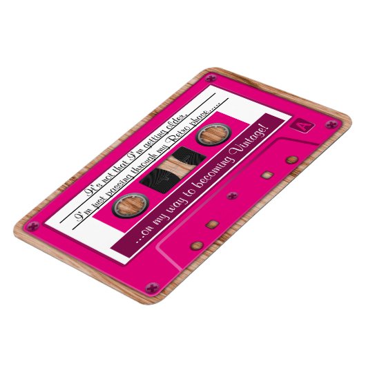 任意の色おもしろい成長古いレトロカセットテープ マグネット (左側)