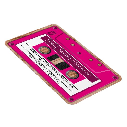 任意の色おもしろい成長古いレトロカセットテープ マグネット (右側)