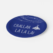 任意の色かわいいチャラララクリスムカ | ブルー ペーパープレート (アングル)