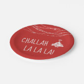 任意の色かわいいチャラララクリスムカ | レッド ペーパープレート (アングル)