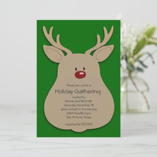 任意の色かわいいトナディアホリデーパーティー招待状 招待状 (スタンド正面)