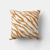 任意の色とオフホワイトのゼブラデザイン枕 クッション (裏面)