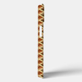 任意の色に赤い菱形のグラフィカルパターン Case-Mate iPhoneケース (裏面 / 右)