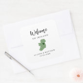 任意の色のアイルランド結婚の歓迎バッグまたはボックス スクエアシール (封筒)