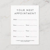 任意の色のカスタムロゴの垂直アポイントメントカード 予約カード (正面)