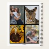任意の色のカバー付きモノグラムデイリー planner HAMbWG プランナー手帳 (裏面)