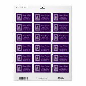 任意の色のクリスマスツリーハッピーホリデーズを選択 ラベル (フルシート)