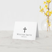 任意の色のクロスミニマルエレガント悔やみや弔慰感謝していユー カード (黄色い花)