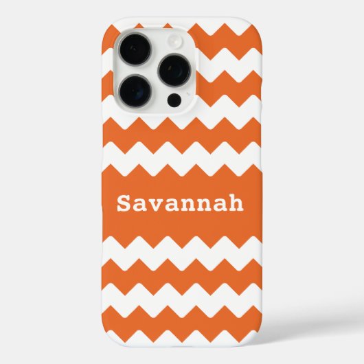 任意の色のジグザグあなたの名前または引用文 Case-Mate iPhoneケース (裏面)