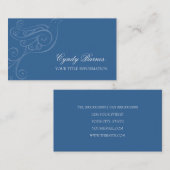 任意の色のスクロリー鳥の名刺 名刺 (正面/裏面)