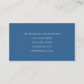 任意の色のスクロリー鳥の名刺 名刺 (裏面)