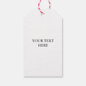 任意の色のハート フェリズ ナビダッド、ミニマリスト モダン ギフトタグ (裏面)