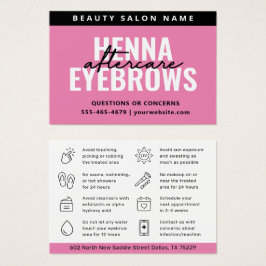 任意の色のピンクの眉の色合いHenna眉アフターケア