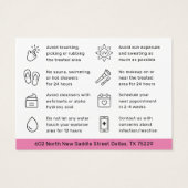 任意の色のピンクの眉の色合いHenna眉アフターケア (裏面)