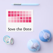 任意の色のモダンタイポグラフィ日付の保存 チラシ (シングル)