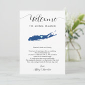 任意の色のロングアイランド結婚の歓迎の旅程 (スタンド正面)