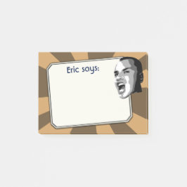 任意の色の光線で叫ぶ人 ポストイット