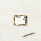 任意の色の光線で叫ぶ人 ポストイット (デスク上)