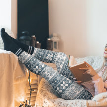 任意の色の冬の公正な島のパターンを選択