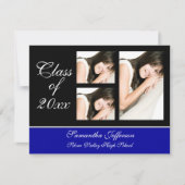 任意の色の卒業案内の選択 招待状 (正面)