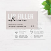 任意の色の口唇のフィラーに関するアフターケアおよびカード (デスク)