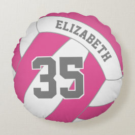 任意の色の女の子のバレーボールを選カスタム択する ラウンドクッション
