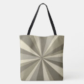 任意の色の幾何半透明ビーム トートバッグ (裏面)