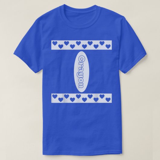 任意の色の愛クレヨンBOハロウィーンの衣装C Tシャツ (デザイン正面)
