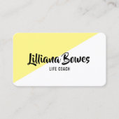 任意の色の斜めのカラーブロッパーソナライズされたク 名刺 (正面)