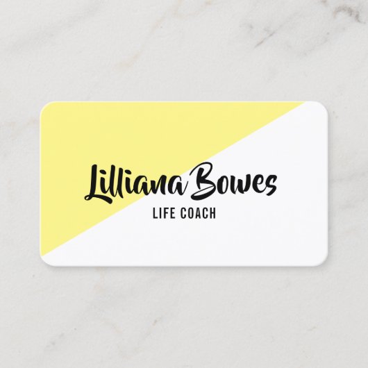 任意の色の斜めのカラーブロッパーソナライズされたク 名刺 (正面)