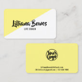 任意の色の斜めのカラーブロッパーソナライズされたク 名刺 (正面/裏面)