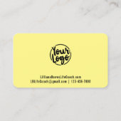 任意の色の斜めのカラーブロッパーソナライズされたク 名刺 (裏面)