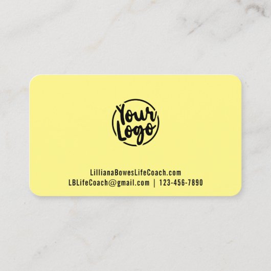 任意の色の斜めのカラーブロッパーソナライズされたク 名刺 (裏面)