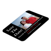 任意の色の日付を保存フォトフレキシブルマグネット マグネット (左側)